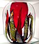 Solid Glass Vase