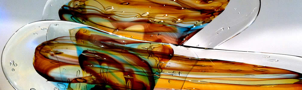 Murano abstract glass sculptures